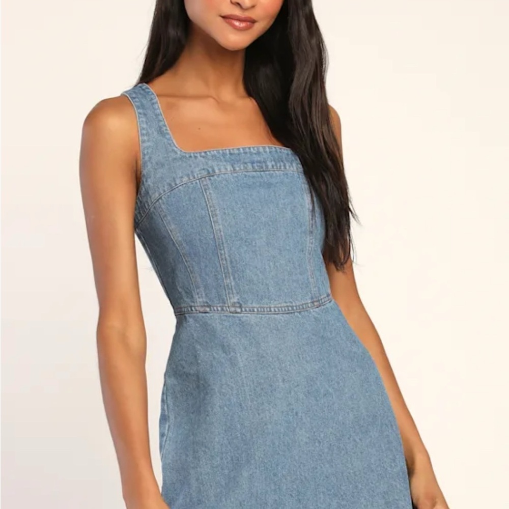 Lulu's Blue Denim Dress